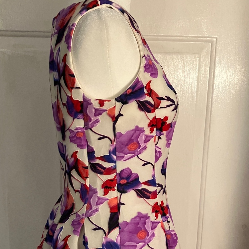 Gabby Skye Floral Mini Dress - Purple and Red - Picture 13 of 16